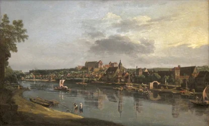 Pirna von der rechten Elbseite aus gesehen